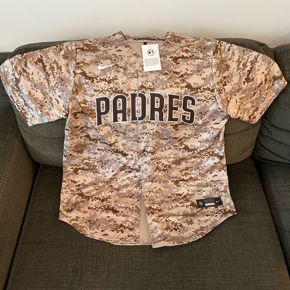 Nike San Diego Padres Baseball MLB Camo Jersey Men’s Sz: L - Picture 1 of 6